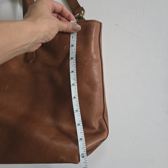 Madewell crossbody satchel - The Transport Satchel - cognac brown leather - Picture 3 of 14